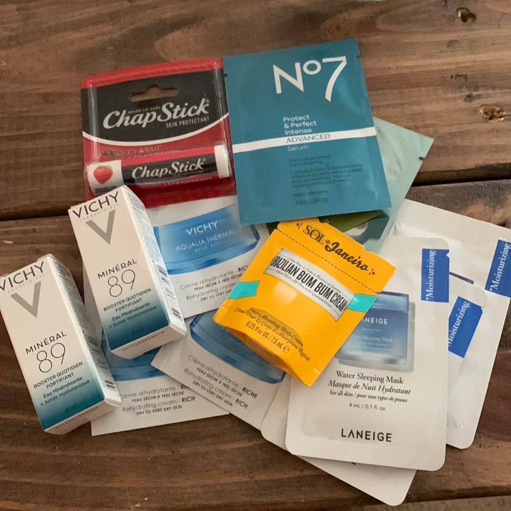 Skincare samples